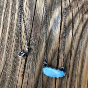Larimar from the Caribbean Sterling Necklace