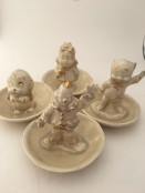 Ceramic Figure Ring/Jewelry Holder (wholesale only)