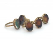 Brass Oval Mood Ring (wholesale only)