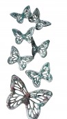 Enameled Butterfly Pendants