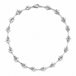 Hand Cast Sterling Silver Daisy Chain Necklace | Bracelet | Anklet 