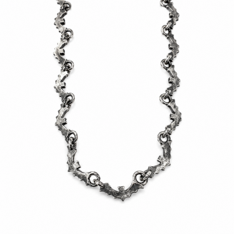 Hand Cast Sterling Silver Halloween Bat Chain Necklace | Bracelet | Anklet