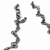 Hand Cast Sterling Silver Halloween Bat Chain Necklace | Bracelet | Anklet