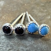 NEW Tiny Gemstone Studs for Newly Pierced Ears NEW Tiny Gemstone Studs for Newly Pierced Ears
