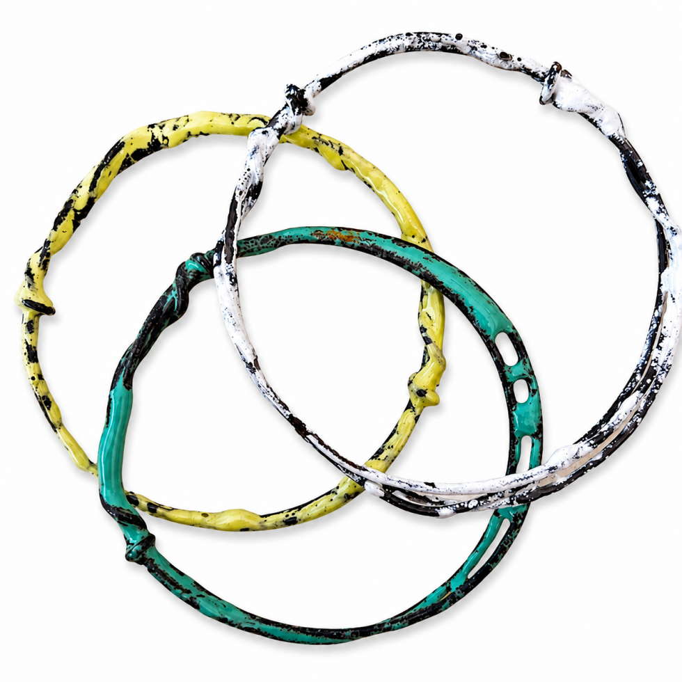 Enameled Dipped Bangles