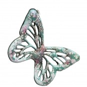 Enameled Butterfly Pendants