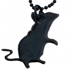 Enameled Rat Earrings
