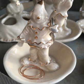 Ceramic Figure Ring/Jewelry Holder (wholesale only)
