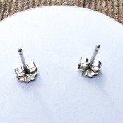 Gemstone Sterling Silver Stud Earrings