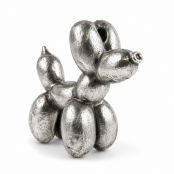 Handcrafted Sterling Silver Balloon Dog Charm | Lost Wax Cast Balloon Animal Pendant