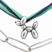 Handcrafted Sterling Silver Balloon Dog Charm | Lost Wax Cast Balloon Animal Pendant