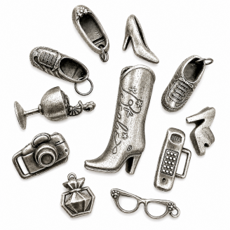 Custom Sterling Silver Barbie-Inspired Charm Collection