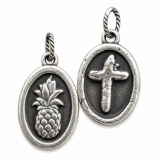 Hand Cast Sterling Silver Oval Frame Charm (custom available) Hand Cast Sterling Silver Oval Frame Charm (custom available)