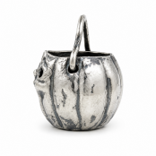 Vintage Paper Mâché Pumpkin Candy Basket Charm