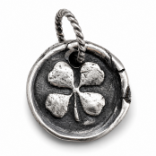 Hand Cast Sterling Silver Wax Seal Pendants