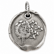Hand Cast Sterling Silver Wax Seal Pendants