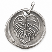 Hand Cast Sterling Silver Wax Seal Pendants