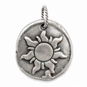 Hand Cast Sterling Silver Wax Seal Pendants