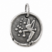Hand Cast Sterling Silver Wax Seal Pendants