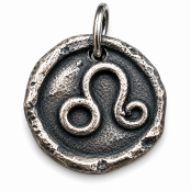 Hand Cast Sterling Silver Wax Seal Zodiac Pendants Hand Cast Sterling Silver Wax Seal Zodiac Pendants