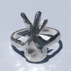 Hand Cast Sterling Silver Pineapple Ring Hand Cast Sterling Silver Pineapple Ring