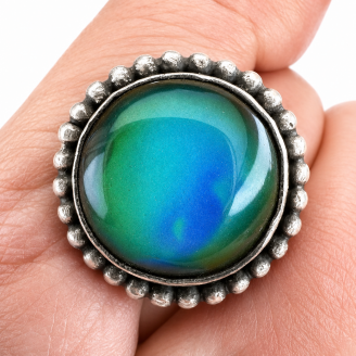 Sterling Silver Color Changing Mood Ring Sterling Silver Color Changing Mood Ring