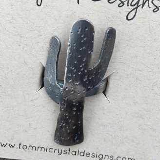 Copper, Brass or Sterling Silver Cactus Ring