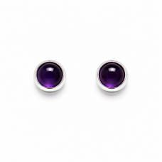 Amethyst Sterling Silver Stud Earrings Amethyst Sterling Silver Stud Earrings