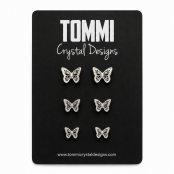 Hand Cast Butterfly Earring Studs Hand Cast Butterfly Earring Studs