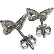 Hand Cast Butterfly Earring Studs Hand Cast Butterfly Earring Studs