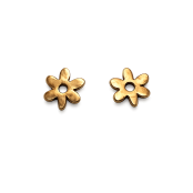 Hand Cast Daisy Earring Studs Hand Cast Daisy Earring Studs