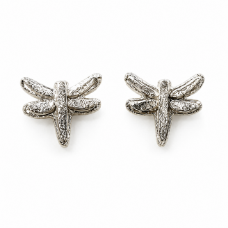 Hand Cast Dragonfly Earring Studs