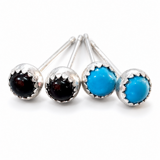 NEW Tiny 3mm Gemstone Studs for Newly Pierced Ears NEW Tiny 3mm Gemstone Studs for Newly Pierced Ears