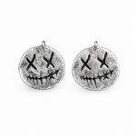 Hand Cast Jack-O'-Lantern Pumpkin Earring Studs Dead Face Hand Cast Jack-O'-Lantern Pumpkin Earring Studs Dead Face