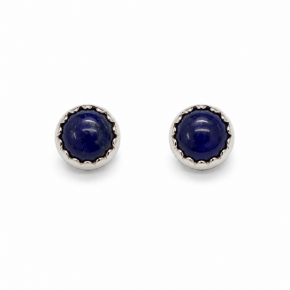 Lapis Lazuli Sterling Silver Stud Earrings