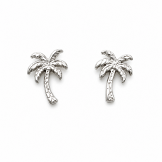 Hand Cast Palm Tree Earring Studs Hand Cast Palm Tree Earring Studs