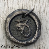 Hand Cast Zodiac Wax Seal Necklace